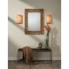 Riley LED 8 inch Antique Brass Wall Sconce Wall Light in Natural Raffia, Inline