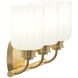 Reines 3 Light 22.75 inch Brushed Gold Bath Vanity Wall Light