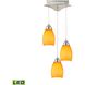 Buro 3 Light 9.00 inch Mini Pendant