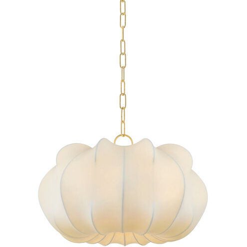 Keilah 1 Light 23.5 inch Aged Brass Pendant Ceiling Light