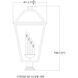 Talbot 4 Light 36.75 inch Oil Rubbed Bronze Outdoor Pier Mounted Fixture