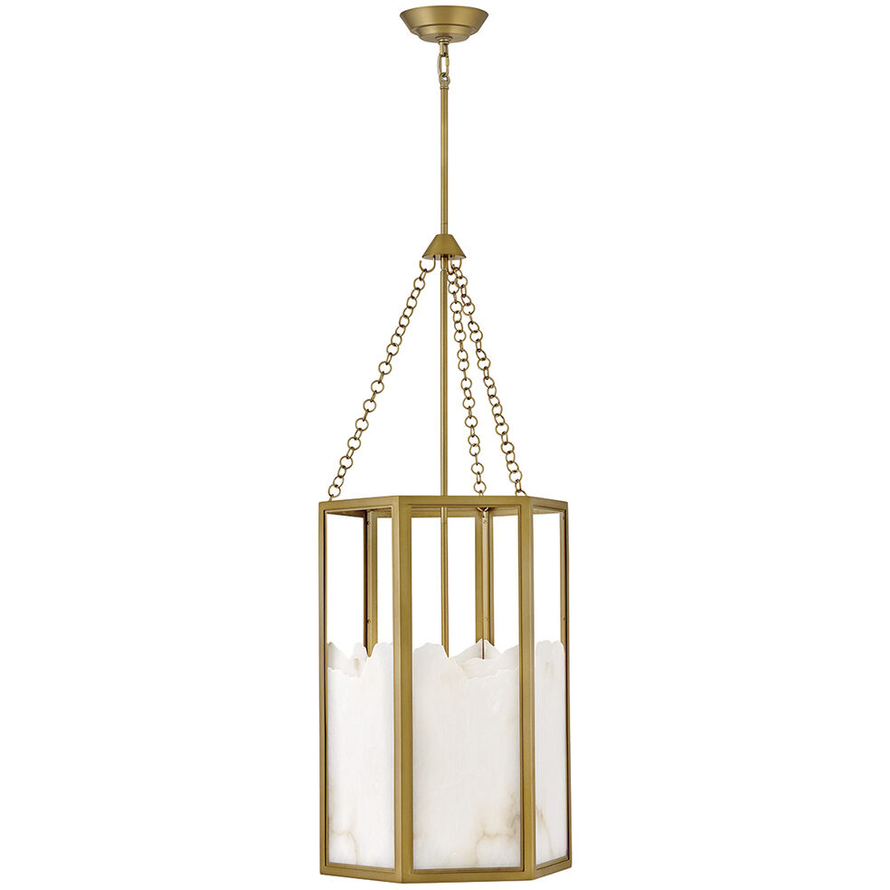 Veleta 4 Light 22 inch Lacquered Brass Chandelier Ceiling Light, Single Tier