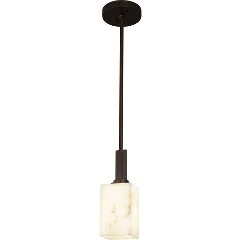 Lumenaria 1 Light 4 inch Polished Chrome Pendant Ceiling Light in Square with Flat Rim, Incandescent