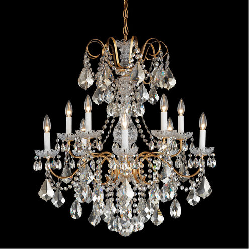 New Orleans 10 Light 28 inch Black Pearl Chandelier Ceiling Light in Heritage