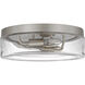 Rhett 2 Light 12 inch Brushed Nickel Flush Mount Ceiling Light in Incandescent