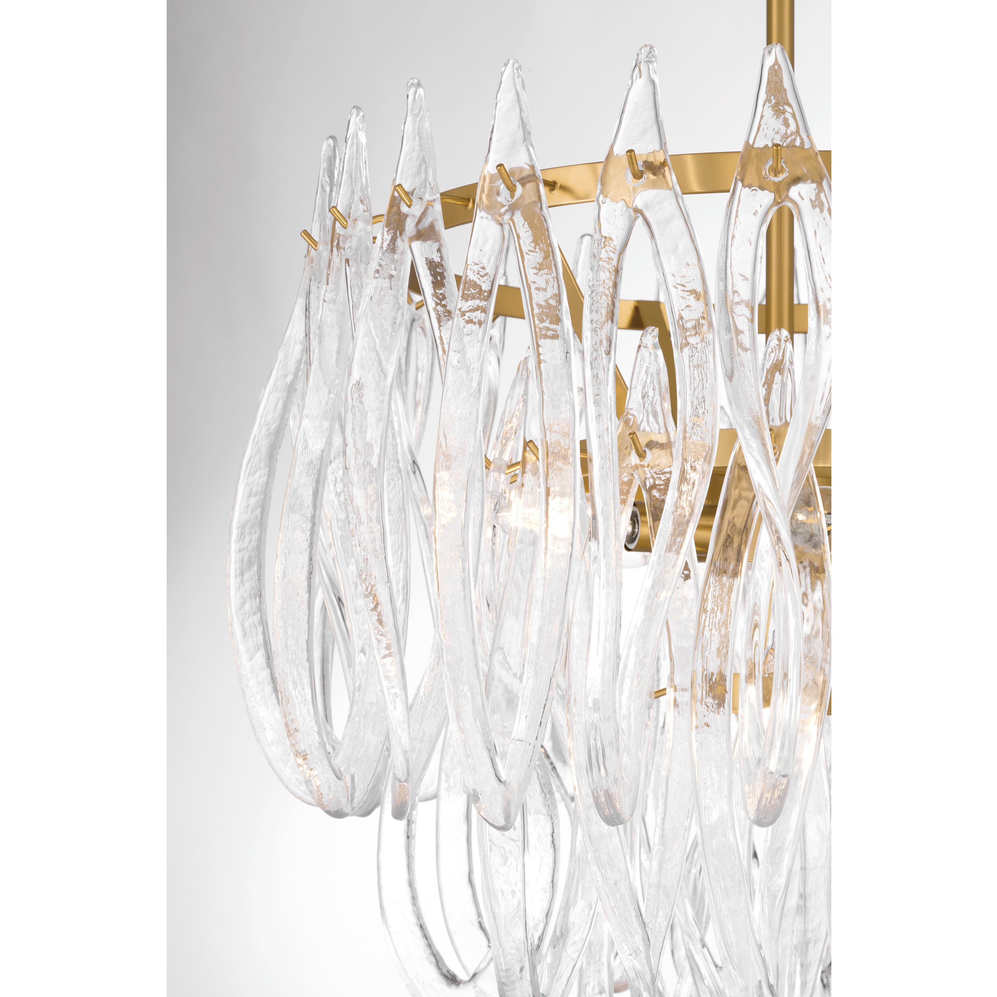 Glassara 6 Light 23 inch Legacy Brass Pendant Ceiling Light