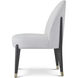 Luna Palmer Dining Side Chair, Wooden, Upholstered
