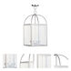 Milford 4 Light 12.75 inch Brushed Nickel Lantern Chandelier Ceiling Light