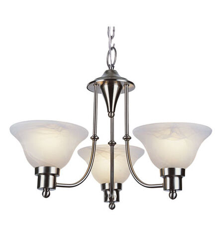 Perkins 3 Light 19 inch Brushed Nickel Chandelier Ceiling Light