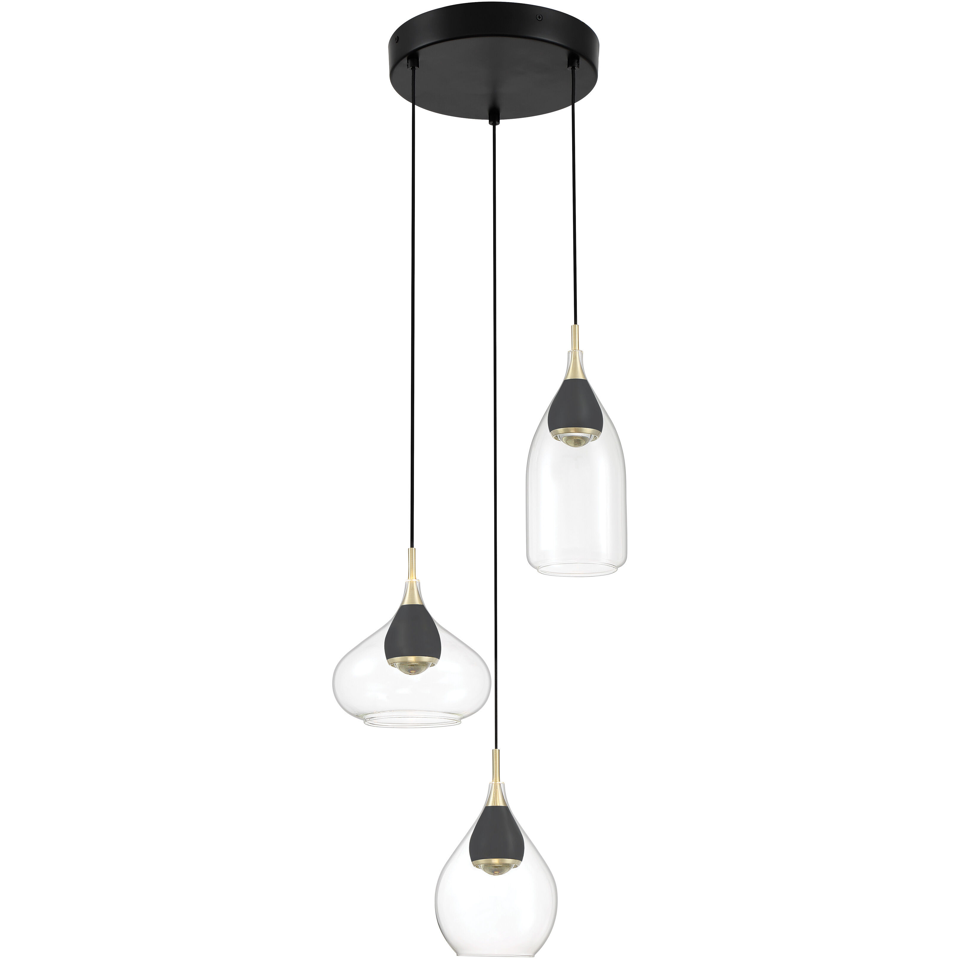 Arabesque 3 Light 14.25 inch Pendant