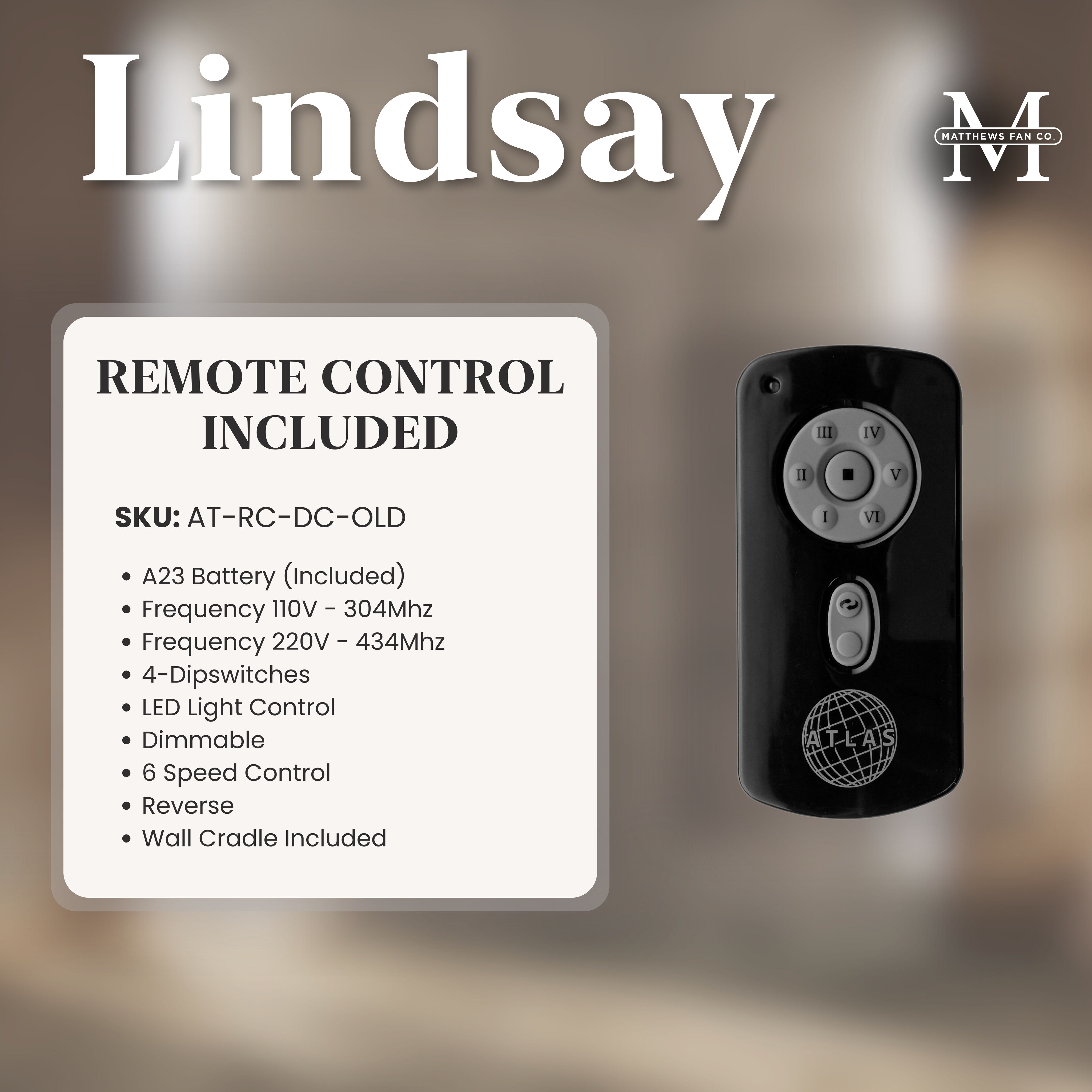 Atlas Lindsay 52 inch Textured Bronze with Barn Wood Tone Blades Ceiling Fan, Atlas