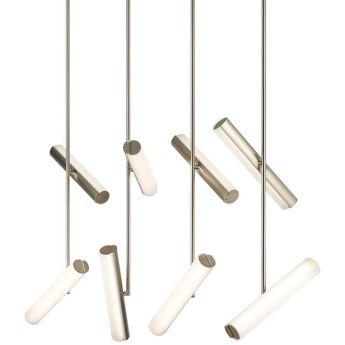Axis LED 36.13 inch Champagne Gold Pendant Ceiling Light in Frosted