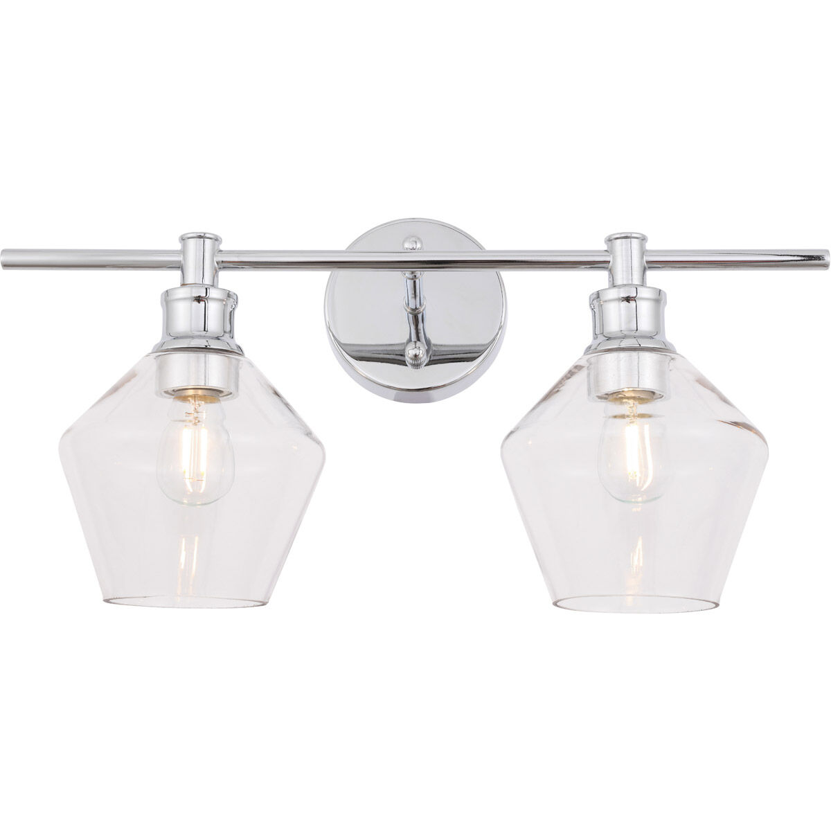Gene 2 Light 19 inch Chrome Wall sconce Wall Light