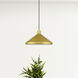 Geneva 1 Light 15.25 inch Soft Gold with Polished Brass Accents Pendant Ceiling Light