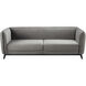 Bruce Medium Gray / Black Sofa