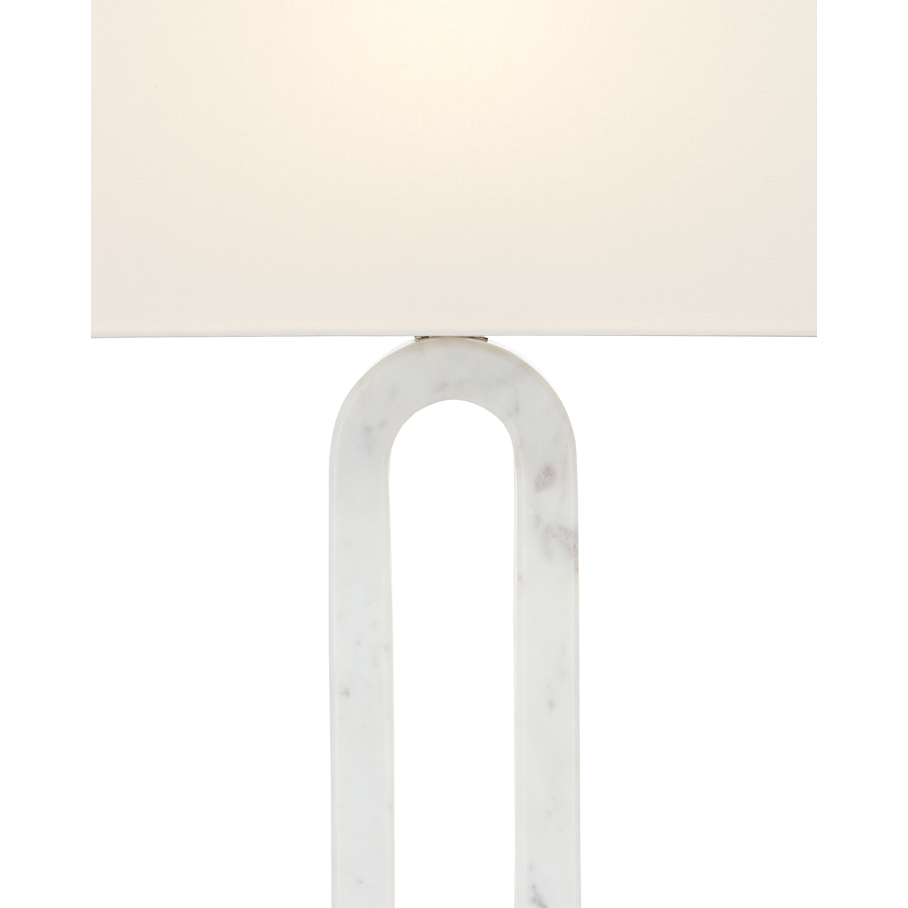 Leo 30.25 inch 150 watt White Marble Table Lamp Portable Light