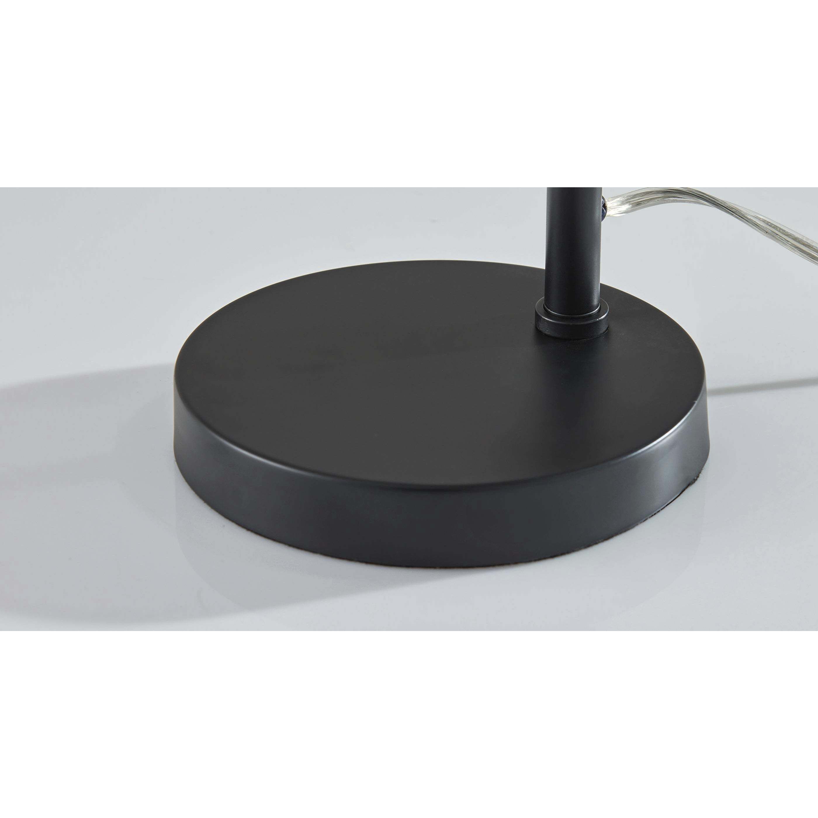 Thalia 25 inch 60.00 watt Black Table Lamp Portable Light, Simplee Adesso