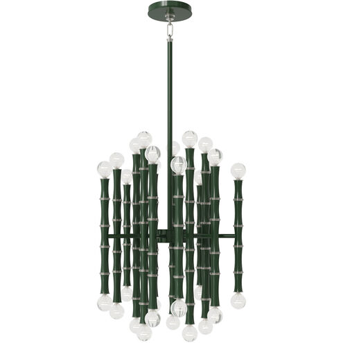 Kane 30 Light 17.75 inch Jungle with Polished Nickel Chandelier Ceiling Light