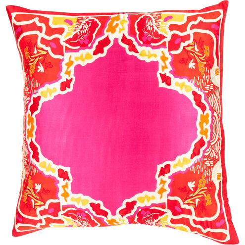 Geisha 22 inch Bright Red, Bright Pink, Bright Orange Pillow Kit
