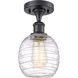 Ballston Belfast 1 Light 6 inch Matte Black Semi-Flush Mount Ceiling Light