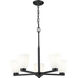 Naya 5 Light 25.25 inch Matte Black Chandelier Ceiling Light