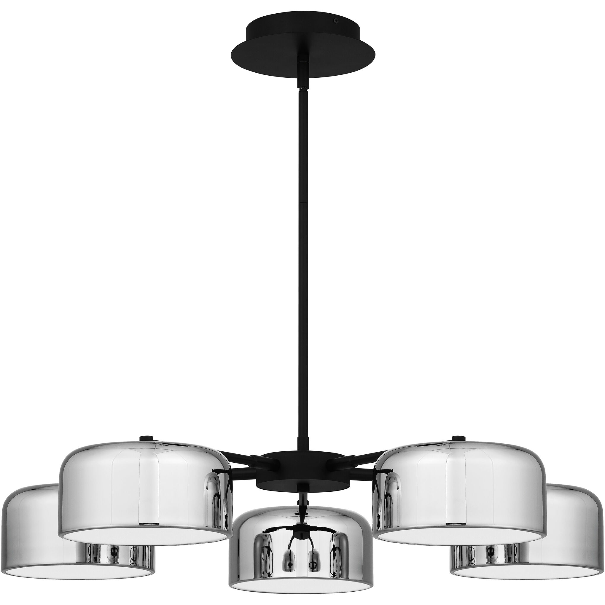 Gabriel 32 inch Matte Black Chandelier Ceiling Light