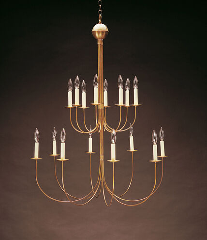 Signature 16 Light 38 inch Dark Brass Chandelier Ceiling Light