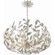 Broche 6 Light 27 inch Antique Silver Chandelier Ceiling Light