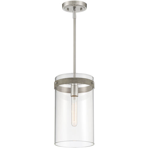 Reflecta 1 Light 9 inch Brushed Nickel Pendant Ceiling Light