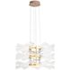 Vetrina LED 23.38 inch Light Gold Pendant Ceiling Light