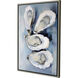 Five Oysters / Four Oysters Blue and White and Multi and Gray Canvas, Propac
