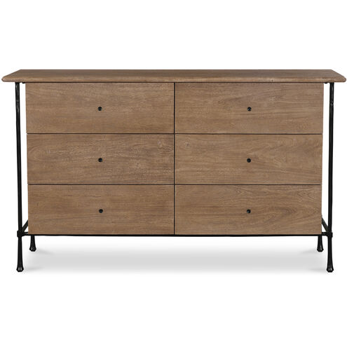 Rene Brown Dresser, 6 Drawer