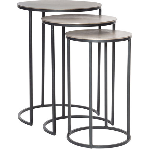 Erik 24 X 17 inch Metal Nesting Tables, Set of 3