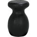 Samson 24 inch Black Burnt Fiber Cement Stool/Side Table