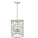 Amoret 3 Light 13 inch Antique Silver Convertible Pendant Ceiling Light