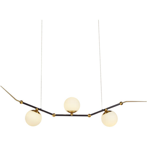 Artisan Collection/Chianti Series 54 inch Antique Brass Linear Chandelier Ceiling Light