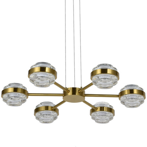 Milano Series 25.5 inch Antique Brass Pendant Ceiling Light, Artisan Collection
