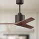 Atlas Mollywood 42 inch Textured Bronze with Walnut Tone Blades Ceiling Fan, Atlas