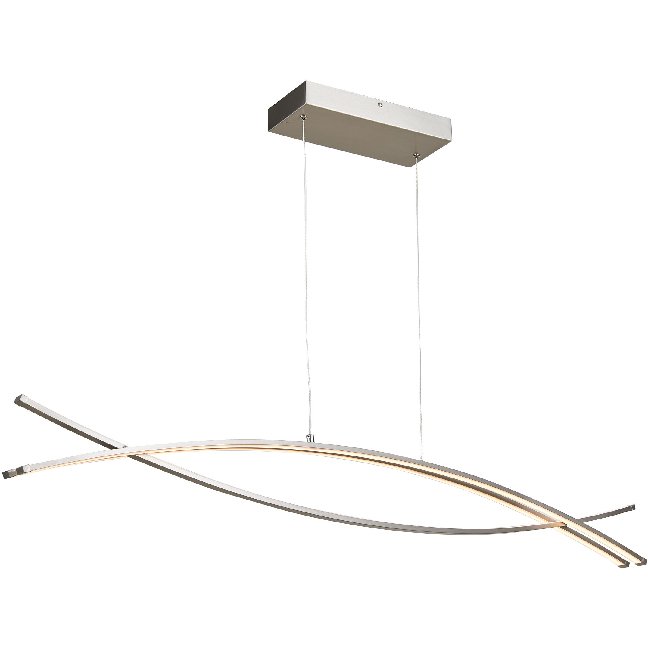 Wishbone LED 2.2 inch Brushed Nickel Pendant Ceiling Light
