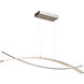 Wishbone LED 2.2 inch Brushed Nickel Pendant Ceiling Light
