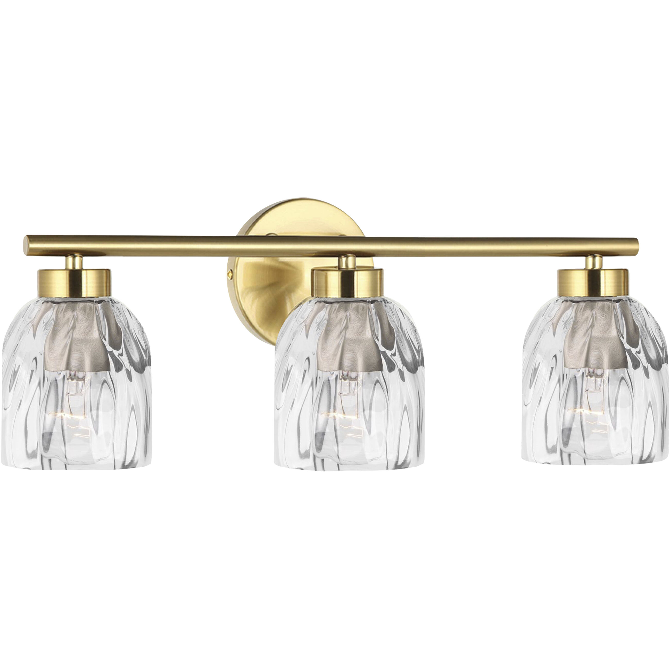 Vallora 3 Light 21 inch Aged Brass Vanity Light Wall Light