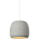 Sean Lavin Karam 1 Light 11.7 inch Concrete/White Pendant Ceiling Light in Incandescent