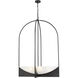 Devon 8 Light 32 inch Matte Black Chandelier Ceiling Light