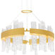 Guadiana LED 32 inch Satin Gold Chandelier Ceiling Light