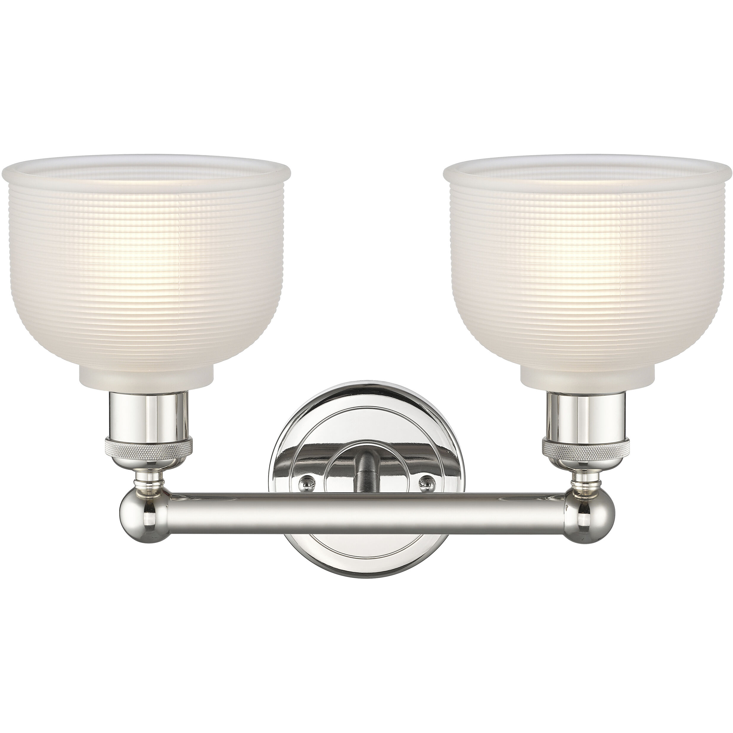 Dayton 2 Light 14.5 inch Polished Nickel Bath Vanity Light Wall Light in White