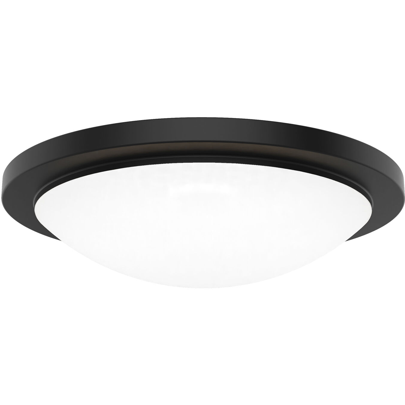 Dew LED 18 inch Black Flush Mount Ceiling Light, WAC Limited