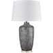 Forage 29 inch 150.00 watt Gray with Clear Table Lamp Portable Light