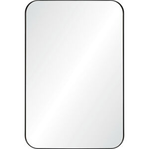 Glencoe 36 X 24 inch Matte Black and Clear Mirror
