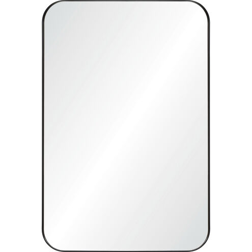 Glencoe 36 X 24 inch Matte Black and Clear Mirror