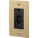 1G Duplex 125 Brass Outlet, GFCI